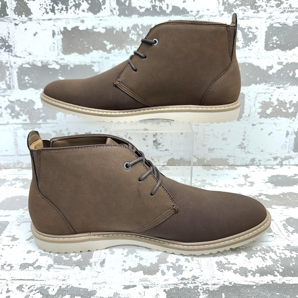 Hawker Rye Chukka Boots Mens Size 11.5 Brown Lace Up Casual Rubber Sole‎